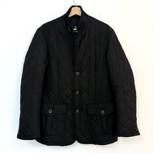 Barbour Men’s Quilted Lutz Black Jacket $300 MSRP